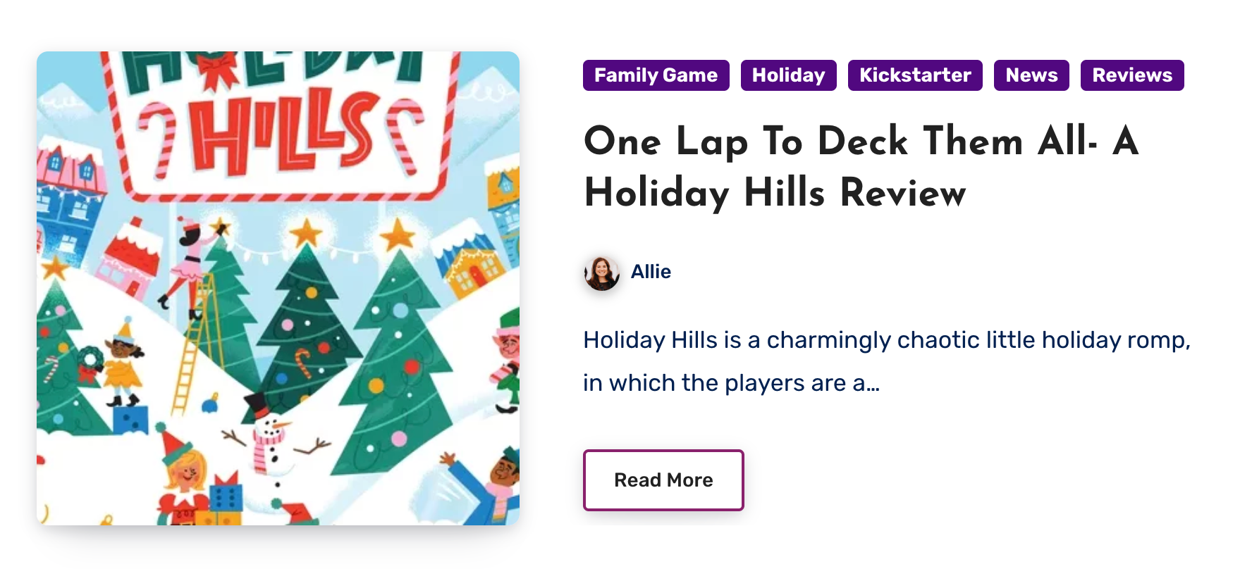 One Lap To Deck Them All- A Holiday Hills Review