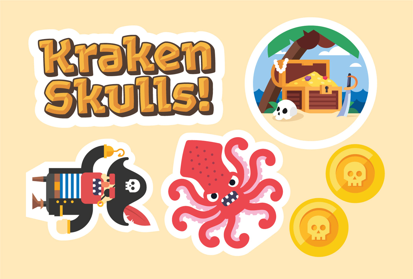 Sticker Sheet | Kraken Skulls